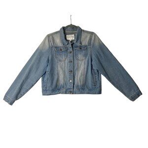 The Style Between Us Women Blue Light‎ Wash Denim Jean Jacket Sz XL